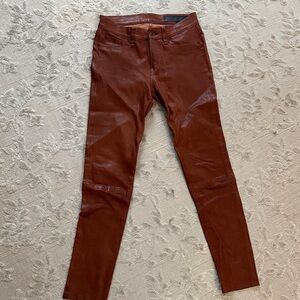 rag & bone cognac leather jeans